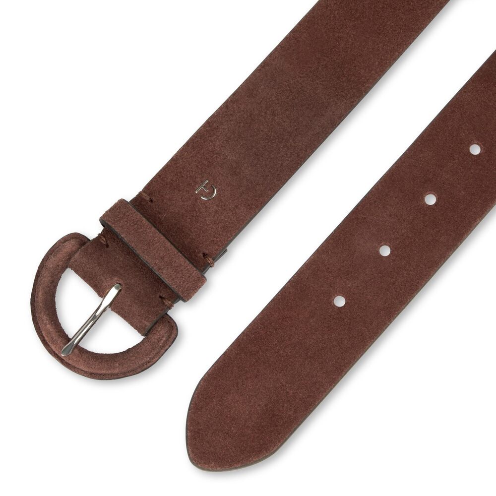 2744 Women's Leather Covered Buckle Wide Width Belt For Dresses, Jeans - Picture 5 of 6